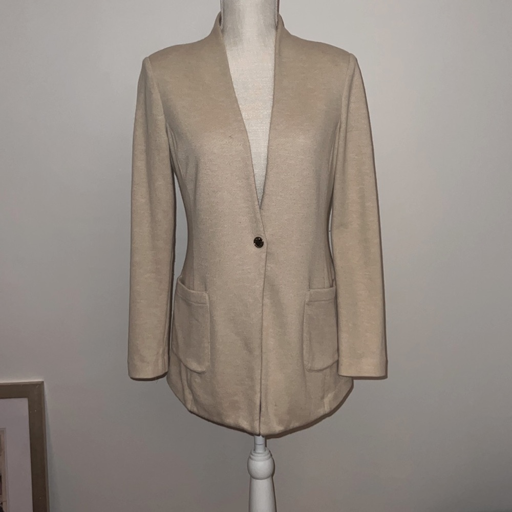Tommy Hilfiger Snap-Front Jacket ❤️cozy sweater coat // oatmeal // sz 6